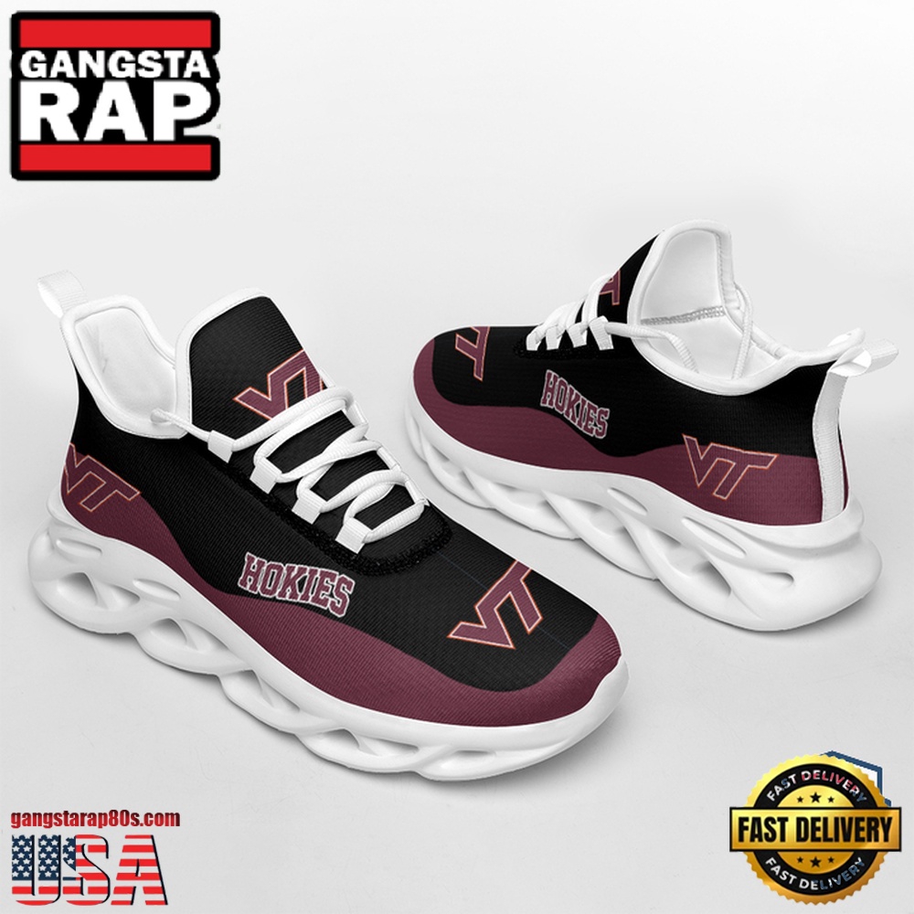 NCAA Virginia Tech Hokies Unique Design Max Soul Shoes Running Sneakers
