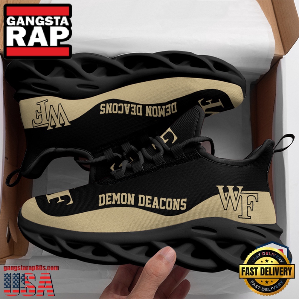 NCAA Wake Forest Demon Deacons Unique Design Max Soul Shoes Running Sneakers