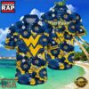 NCAA West Virginia Mountaineers Flower Button Up Hawaiian Shirt 9 NCAA West Virginia Mountaineers Flower Button Up Hawaiian Shirt