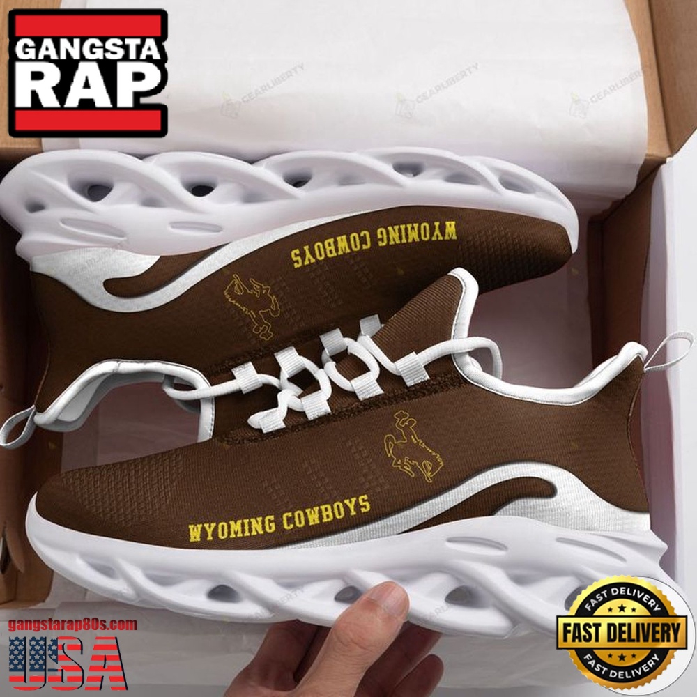 NCAA Wyoming Cowboys Unique Design Max Soul Shoes Running Sneakers