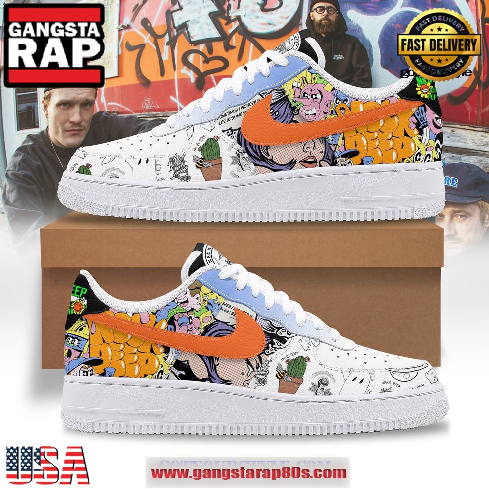 Neck Deep Generic Pop Punk Air Force 1 Running Sneakers Shoes