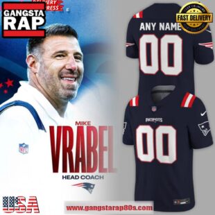 New England Patriots New Uniform 2024-25 Navy Football Jersey