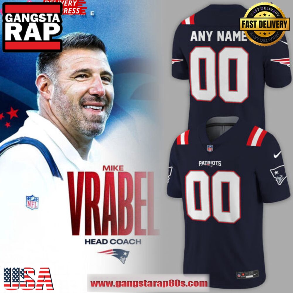 New England Patriots New Uniform 2024-25 Navy Football Jersey New England Patriots New Uniform 2024-25 Navy Football Jersey