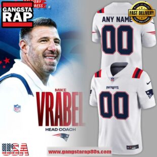 New England Patriots New Uniform 2024-25 Special Edition White Football Jersey