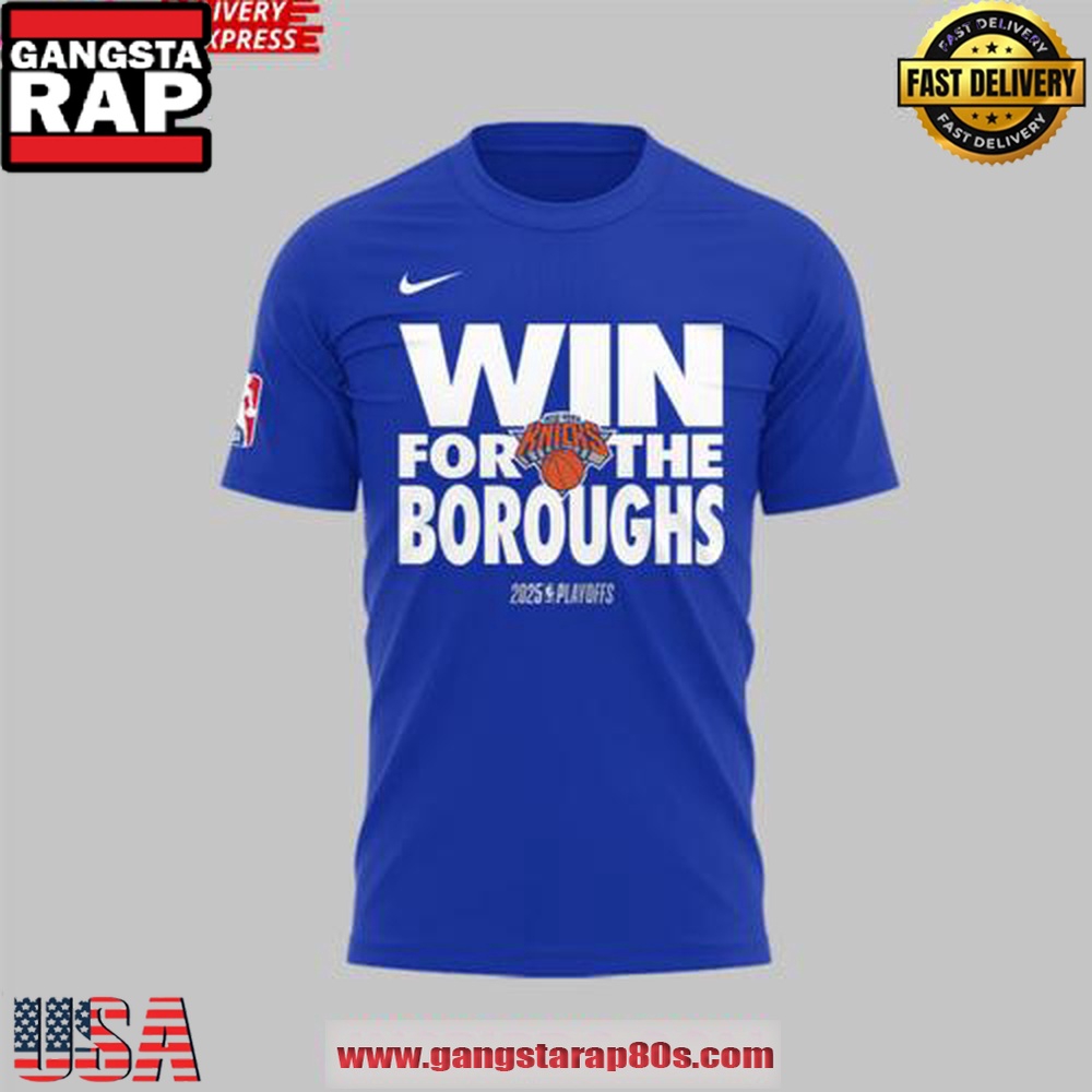 New York Knicks Win For The Boroughs Special Edition 2025 T-Shirt