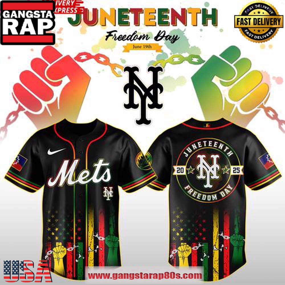 New York Mets Juneteenth Day 2025 Special Baseball Jersey Shirt New York Mets Juneteenth Day 2025 Special Baseball Jersey Shirt