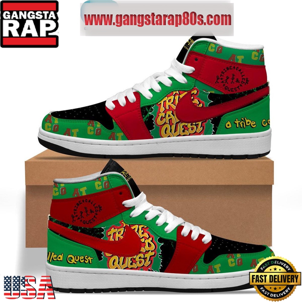 NFL A Tribe Call Quest Award Tour Hall Of Fame Rock And Roll Air Jordan 1 Sneakers Shoes