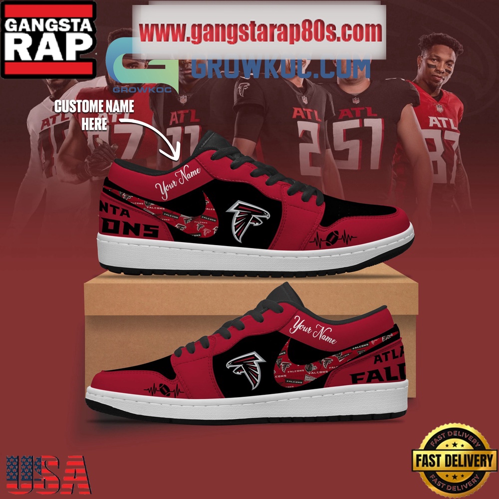 NFL Atlanta Falcons Personalized Air Jordan 1 Sneakers Shoes