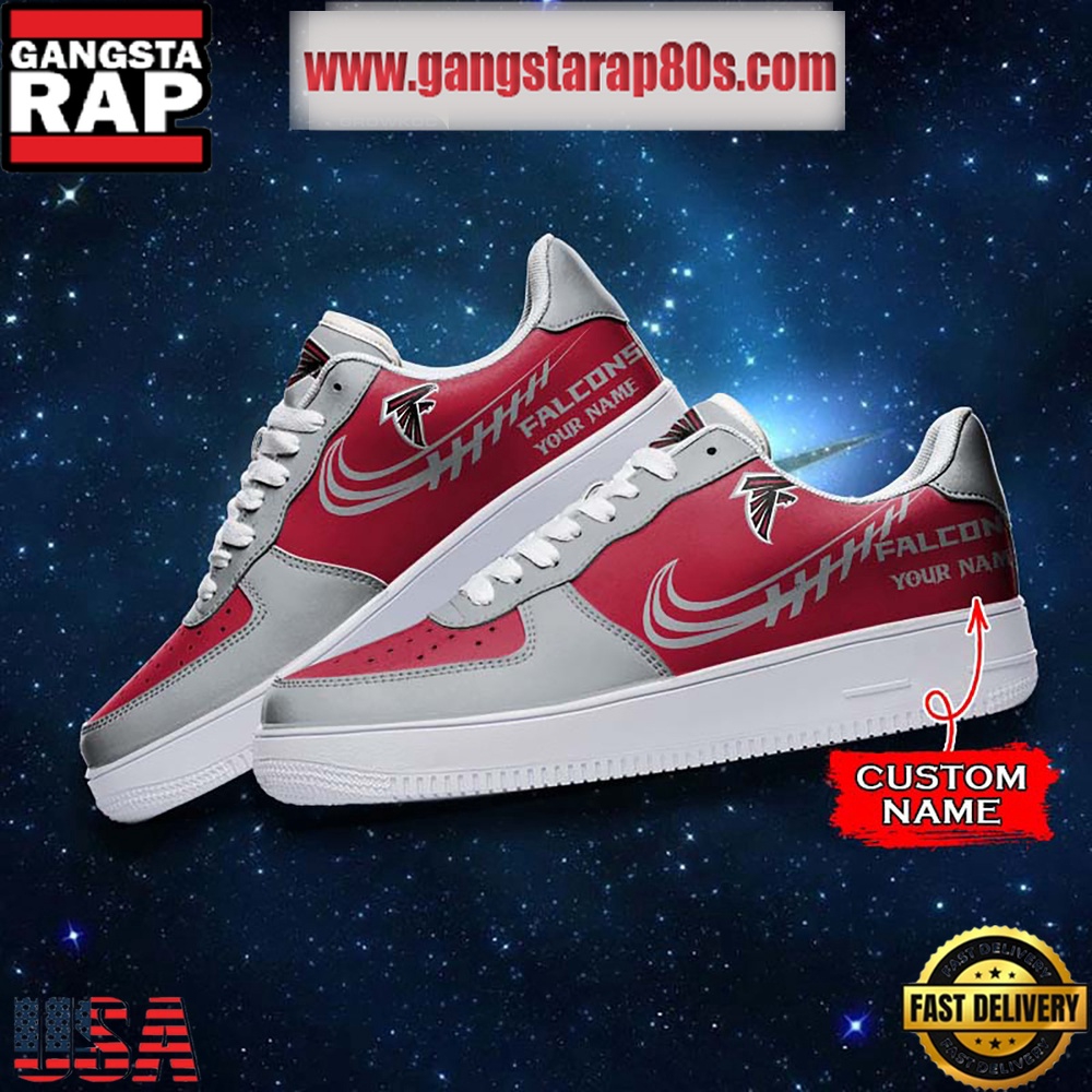 NFL Atlanta Falcons Unique Design Custom Name Air Force 1 Sneaker Shoes NFL Atlanta Falcons Unique Design Custom Name Air Force 1 Sneaker Shoes