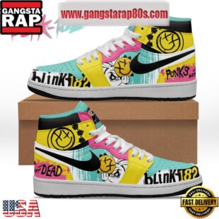 NFL Blink-182 Punks Not Dead Yet Air Jordan 1 Sneakers Shoes