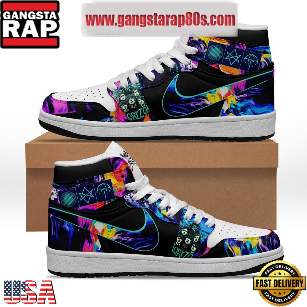 NFL Bring Me The Horizon Love Umbrella Air Jordan 1 Sneakers Shoes