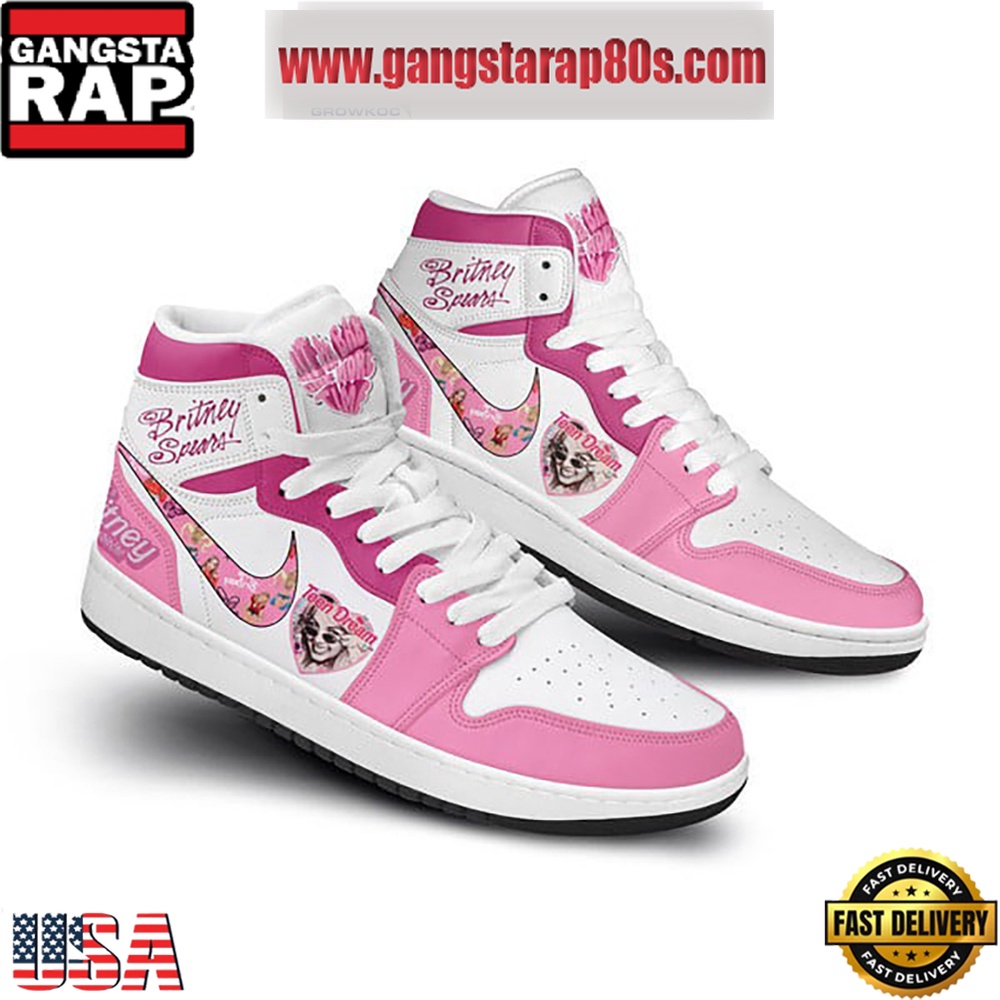 NFL Britney Spears Team Dream Love Air Jordan 1 Sneakers Shoes