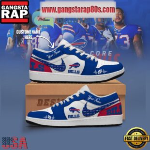 NFL Buffalo Bills Personalized Air Jordan 1 Sneakers Shoes
