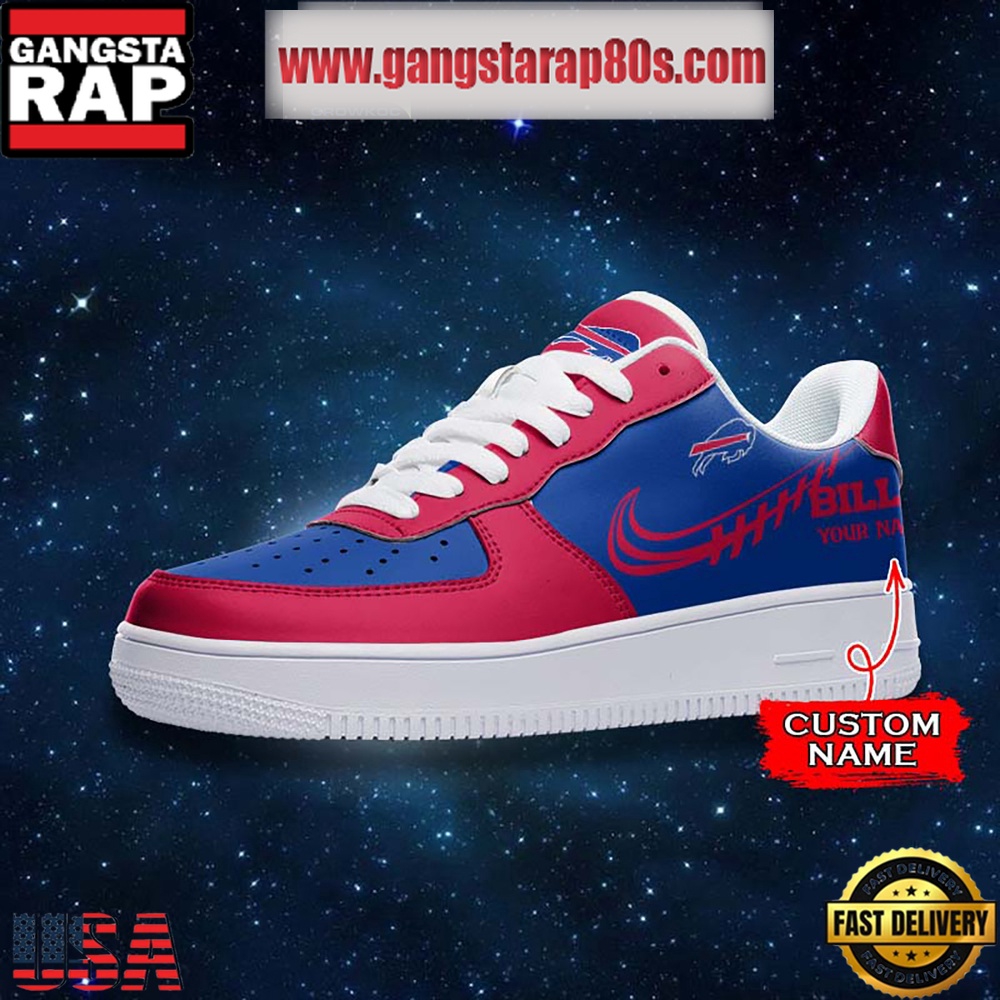 NFL Buffalo Bills Unique Design Custom Name Air Force 1 Sneaker Shoes NFL Buffalo Bills Unique Design Custom Name Air Force 1 Sneaker Shoes