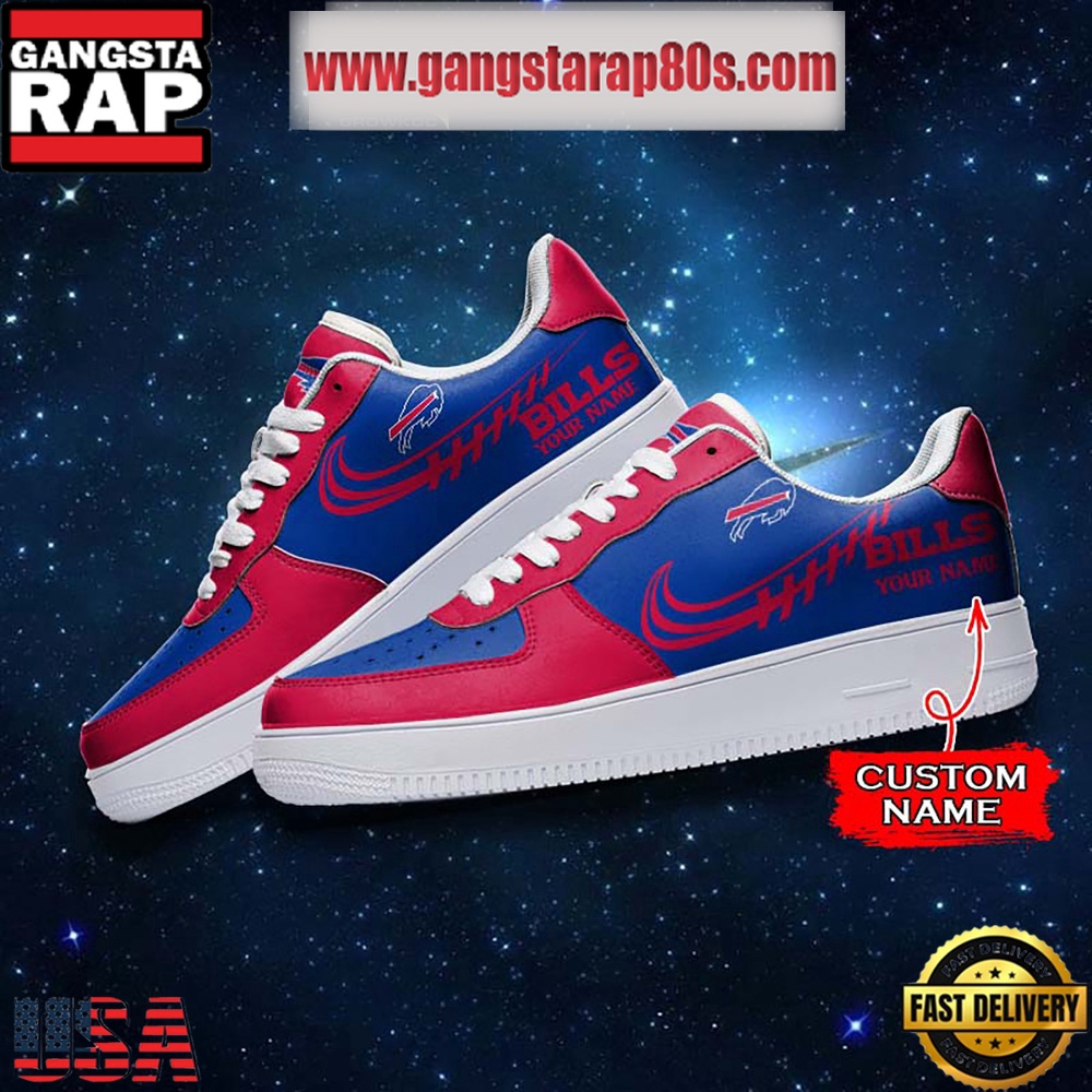 NFL Buffalo Bills Unique Design Custom Name Air Force 1 Sneaker Shoes NFL Buffalo Bills Unique Design Custom Name Air Force 1 Sneaker Shoes