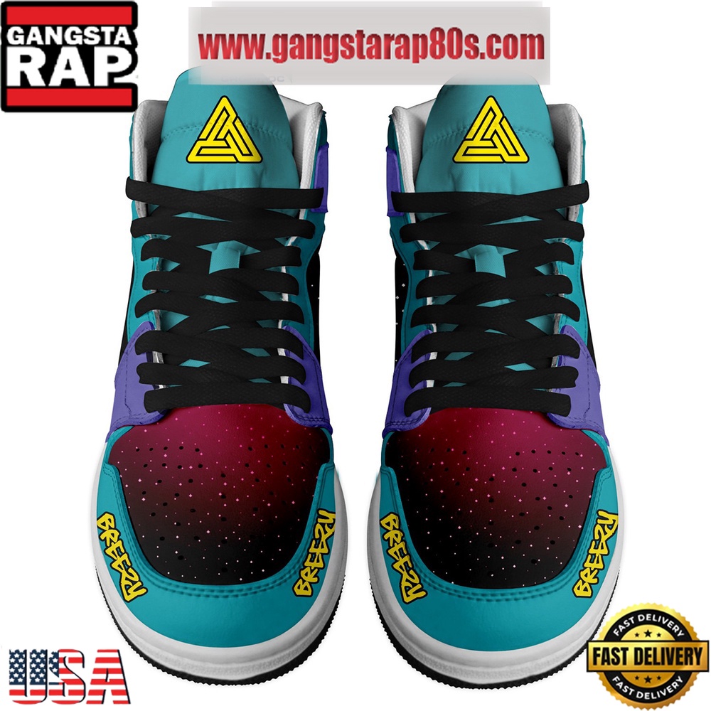 NFL Chris Brown Breezy Fan Galaxy Air Jordan 1 Sneakers Shoes