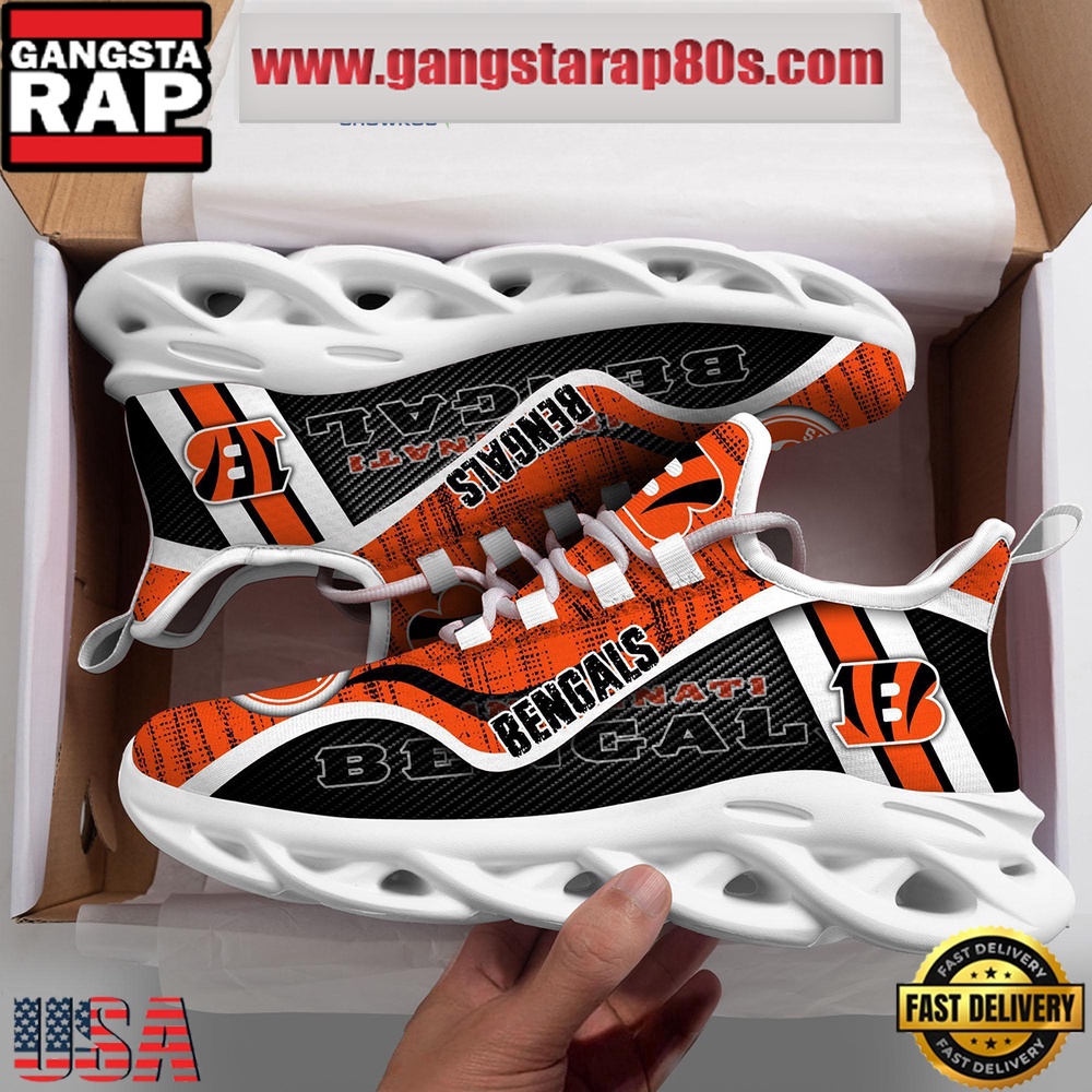 NFL Cincinnati Bengals Unique Design Max Soul Shoes Running Sneakers NFL Cincinnati Bengals Unique Design Max Soul Shoes Running Sneakers