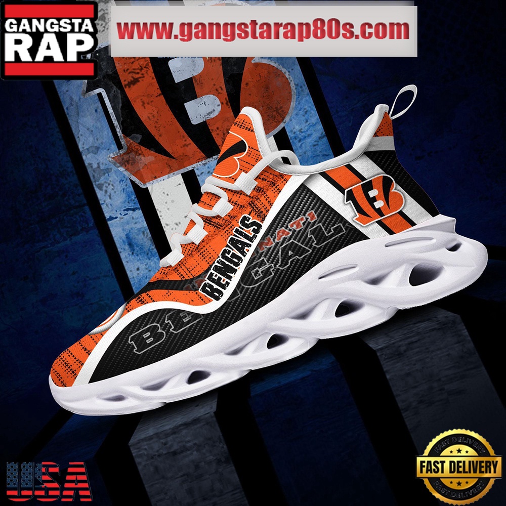 NFL Cincinnati Bengals Unique Design Max Soul Shoes Running Sneakers NFL Cincinnati Bengals Unique Design Max Soul Shoes Running Sneakers