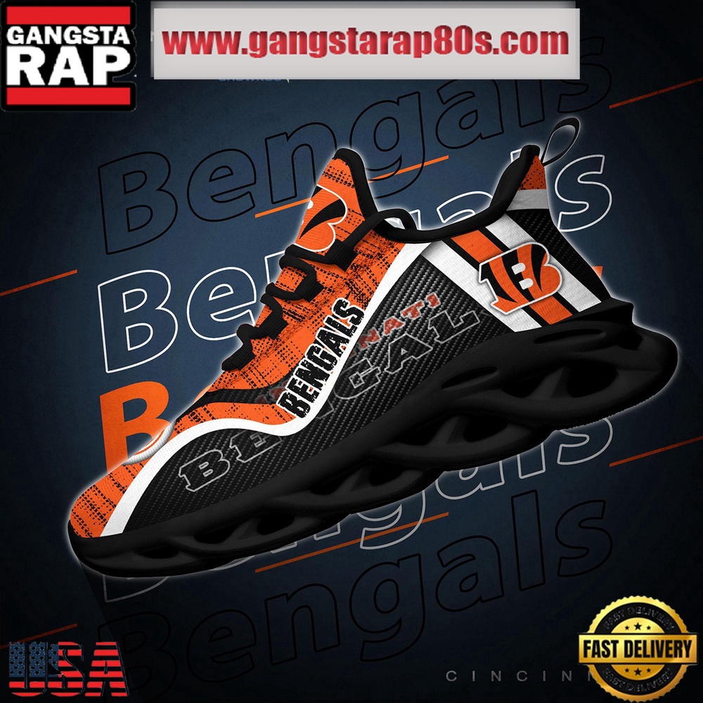NFL Cincinnati Bengals Unique Design Max Soul Shoes Running Sneakers NFL Cincinnati Bengals Unique Design Max Soul Shoes Running Sneakers