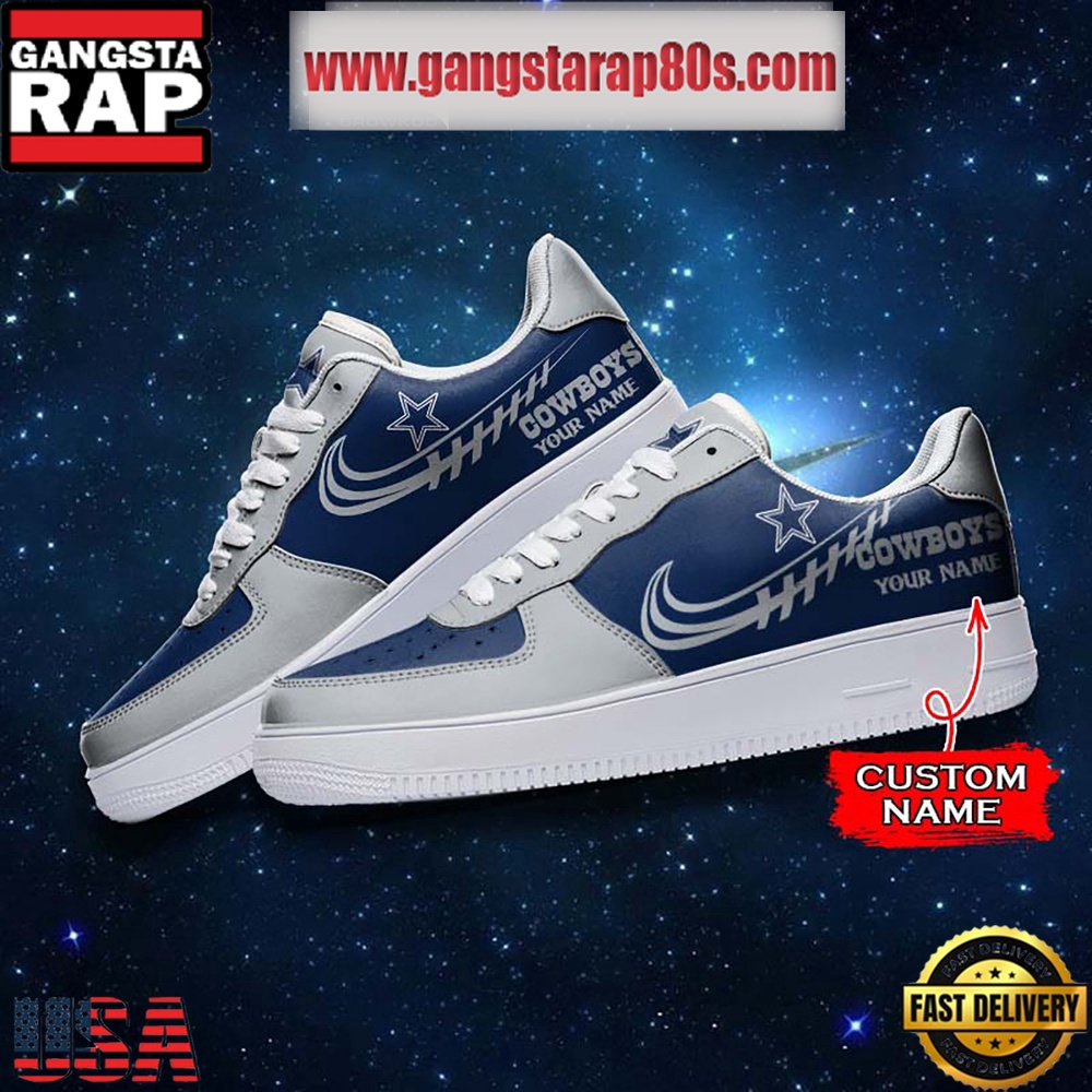 NFL Dallas Cowboys Unique Design Custom Name Air Force 1 Sneaker Shoes NFL Dallas Cowboys Unique Design Custom Name Air Force 1 Sneaker Shoes