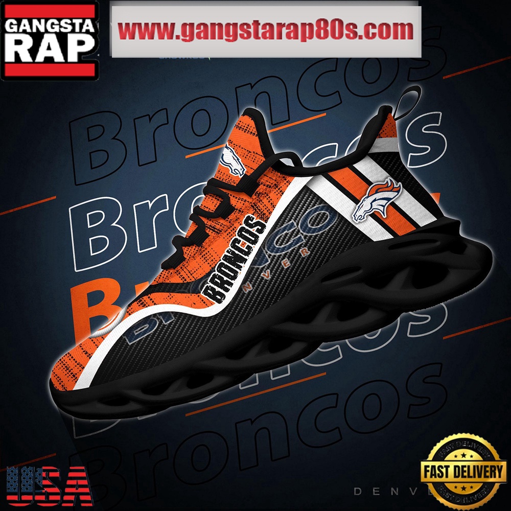 NFL Denver Broncos Unique Design Max Soul Shoes Running Sneakers