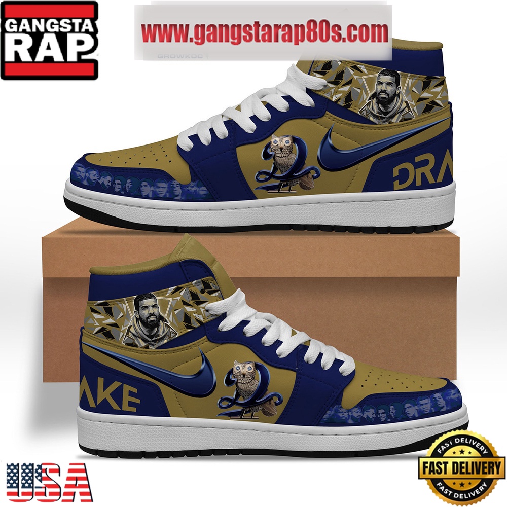 NFL Drake Star Fan Air Jordan 1 Sneakers Shoes