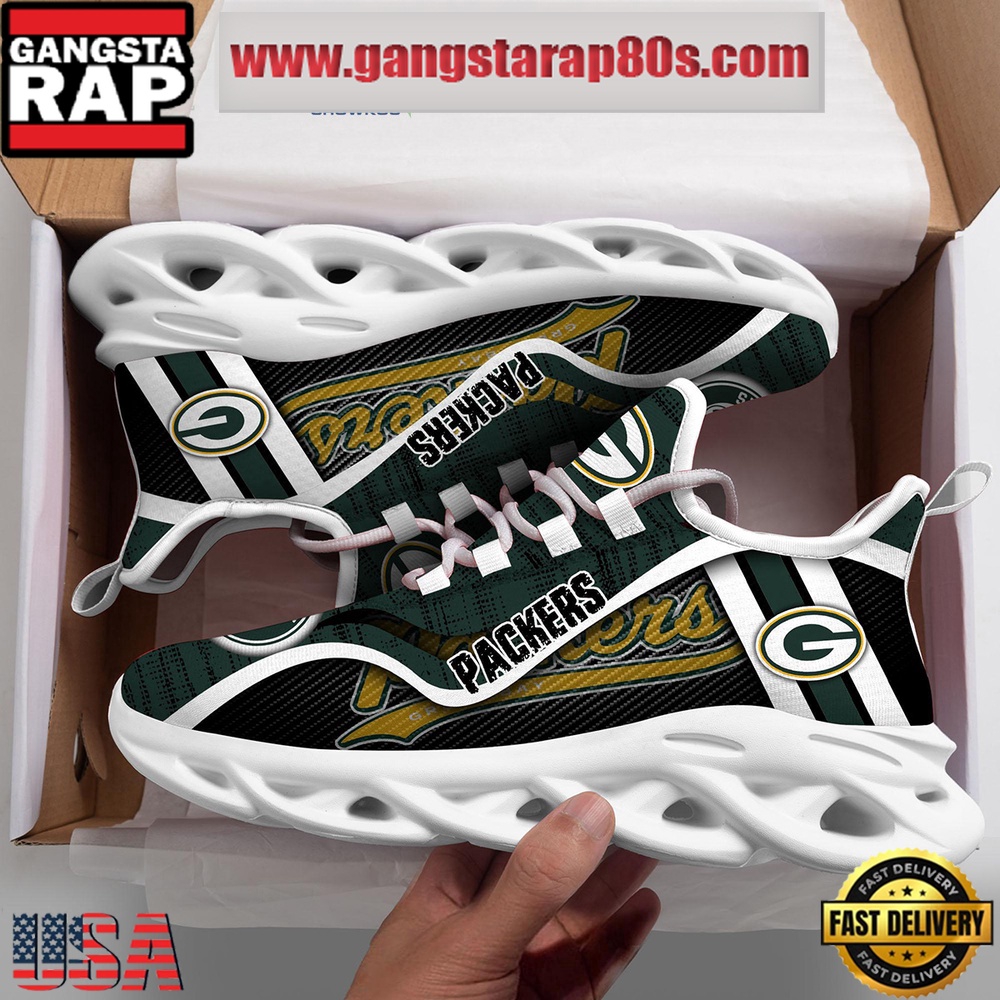 NFL Green Bay Packers Unique Design Max Soul Shoes Running Sneakers