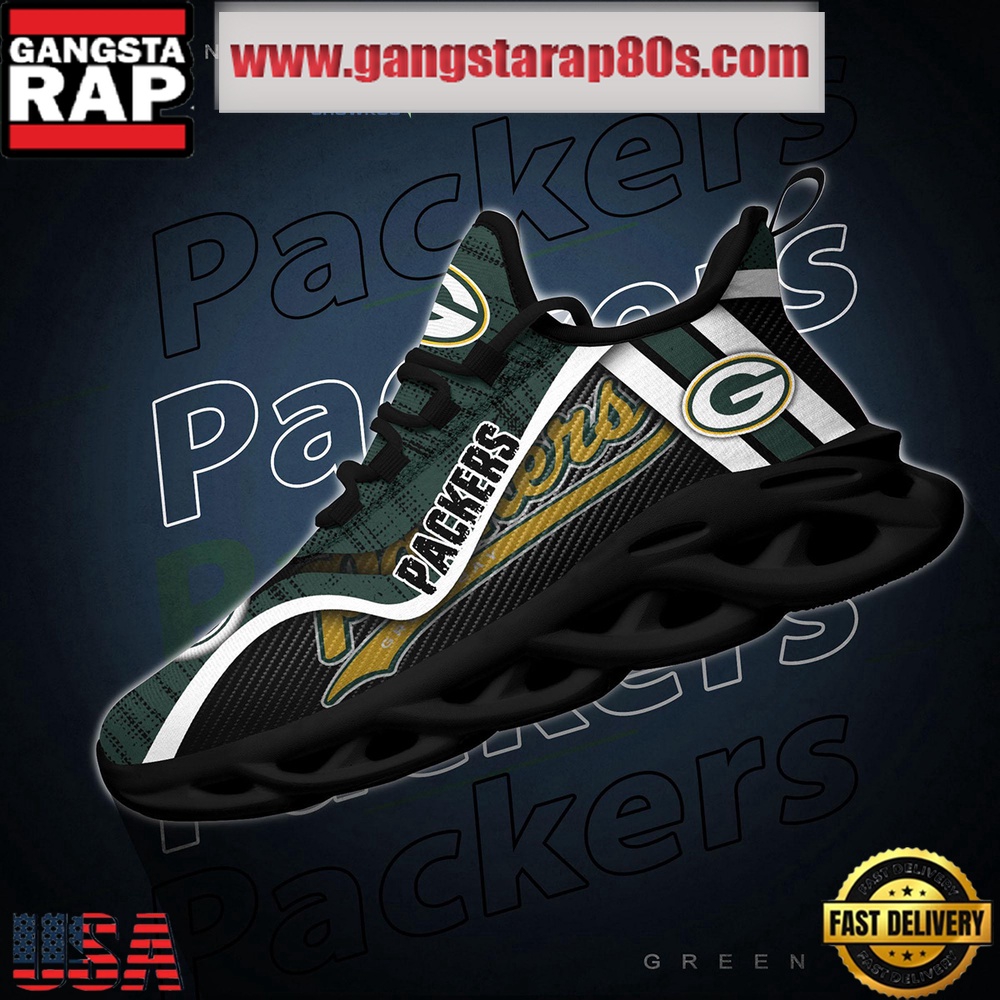 NFL Green Bay Packers Unique Design Max Soul Shoes Running Sneakers