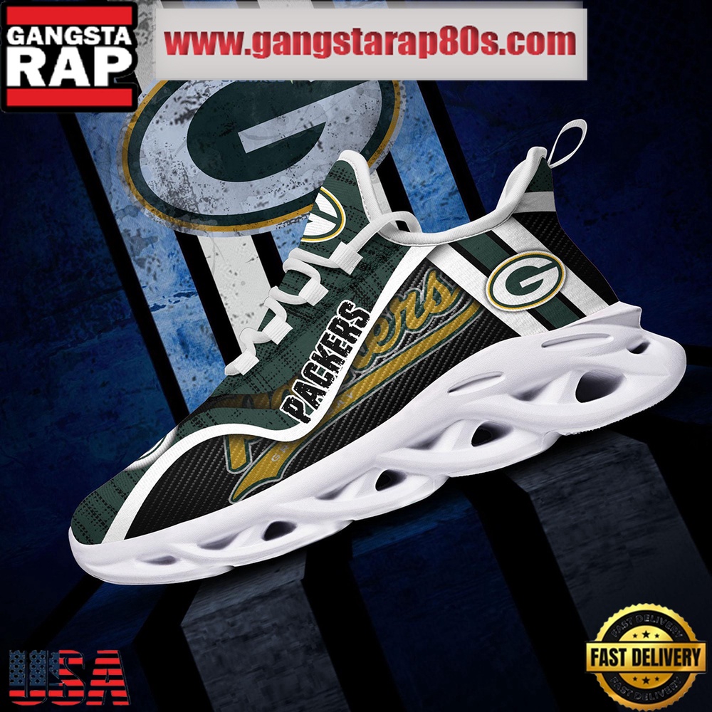NFL Green Bay Packers Unique Design Max Soul Shoes Running Sneakers NFL Green Bay Packers Unique Design Max Soul Shoes Running Sneakers