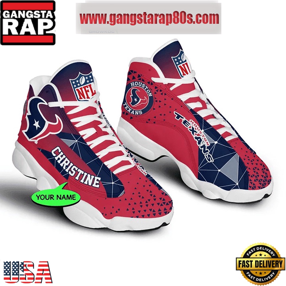 NFL Houston Texans Personalized Air Jordan 13 Sport Shoes