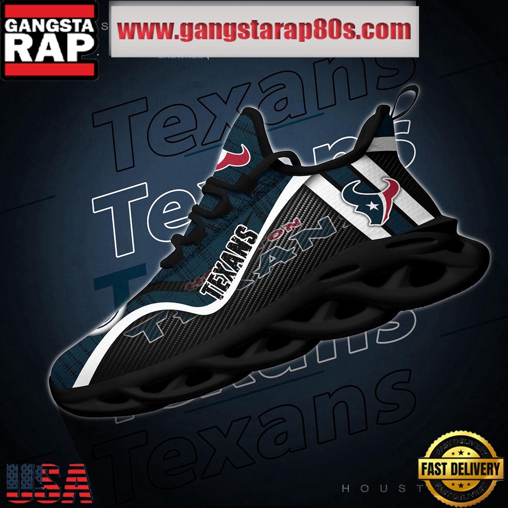 NFL Houston Texans Unique Design Max Soul Shoes Running Sneakers