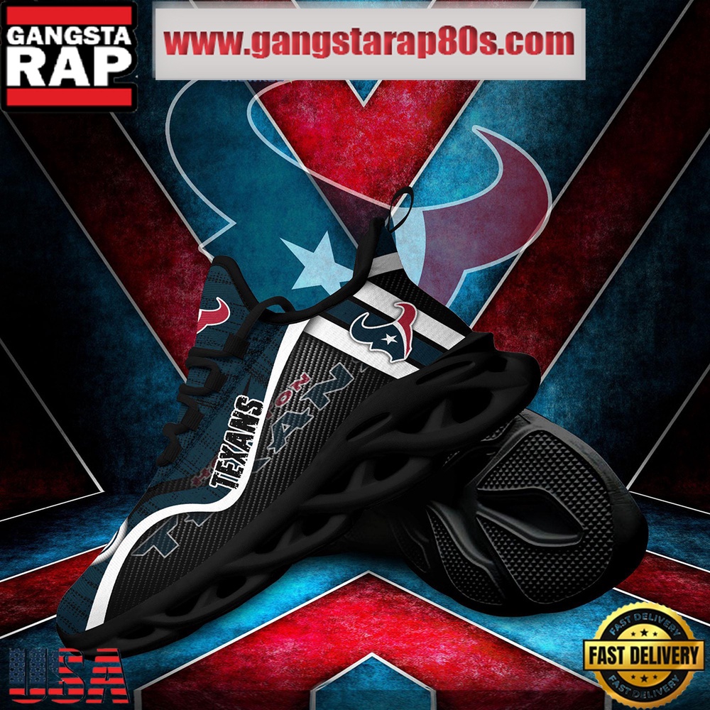NFL Houston Texans Unique Design Max Soul Shoes Running Sneakers NFL Houston Texans Unique Design Max Soul Shoes Running Sneakers