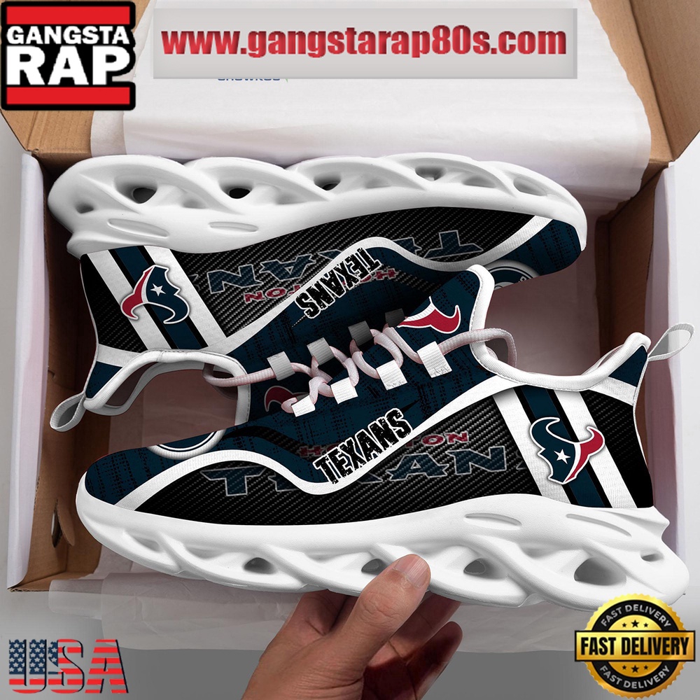 NFL Houston Texans Unique Design Max Soul Shoes Running Sneakers