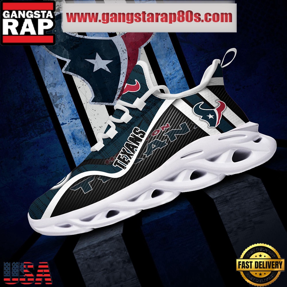NFL Houston Texans Unique Design Max Soul Shoes Running Sneakers NFL Houston Texans Unique Design Max Soul Shoes Running Sneakers