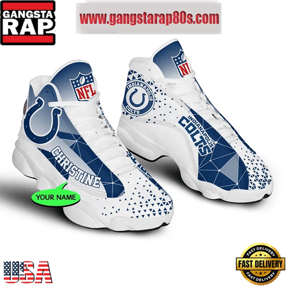 NFL Indianapolis Colts Personalized Air Jordan 13 Sport Shoes