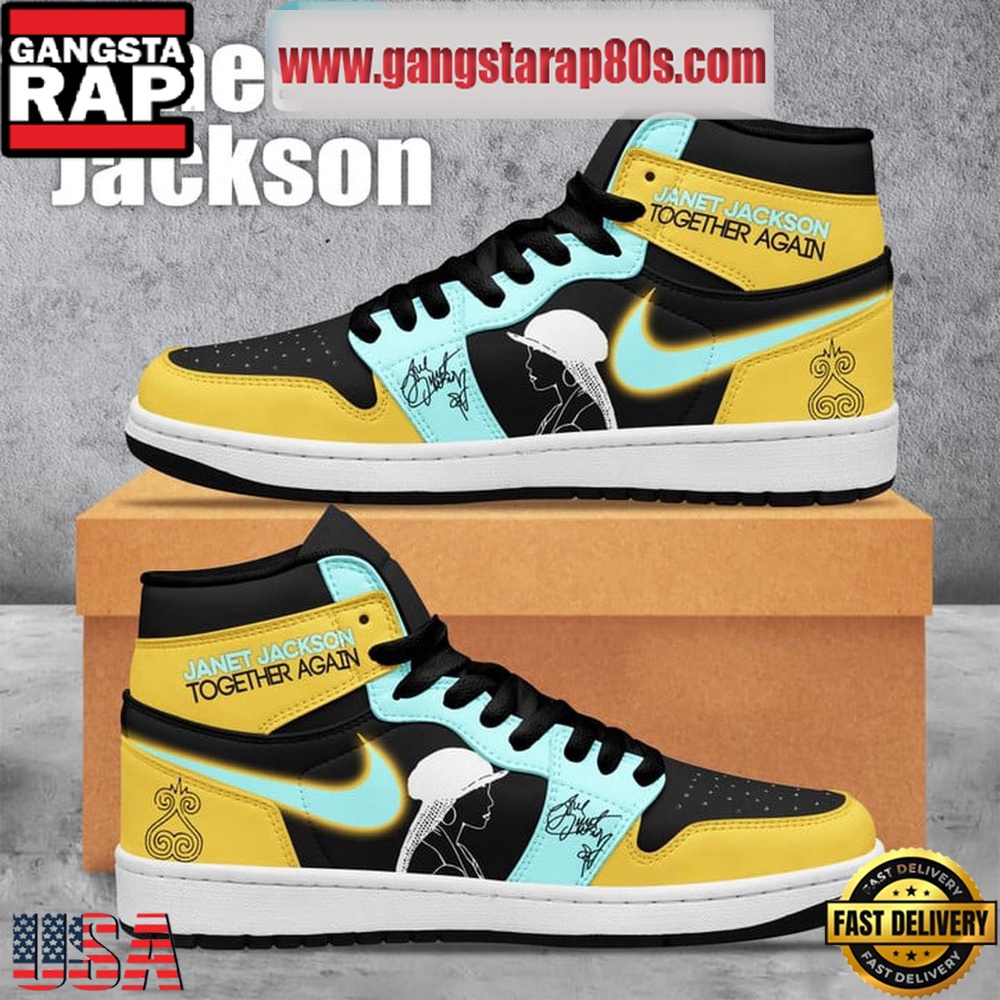 NFL Janet Jackson Together Again Air Jordan 1 Sneakers Shoes