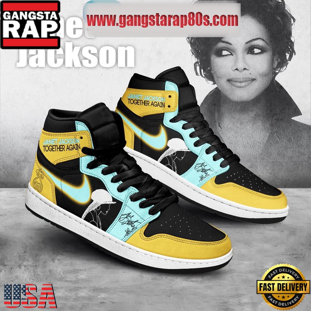 NFL Janet Jackson Together Again Air Jordan 1 Sneakers Shoes