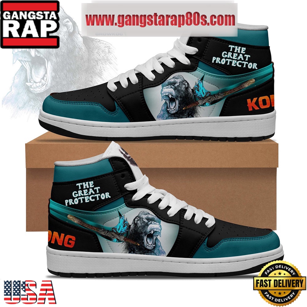 NFL Kong The Great Protector Fan Air Jordan 1 Sneakers Shoes