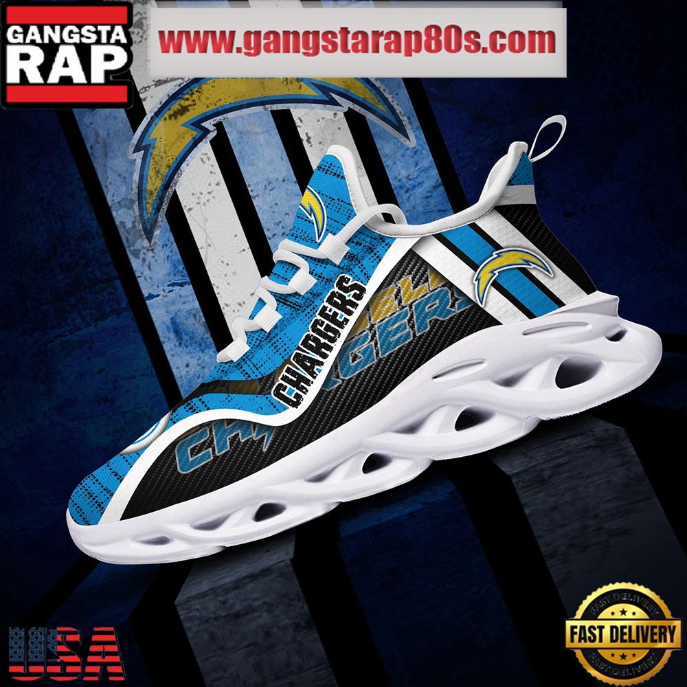 NFL Los Angeles Chargers Unique Design Max Soul Shoes Running Sneakers NFL Los Angeles Chargers Unique Design Max Soul Shoes Running Sneakers