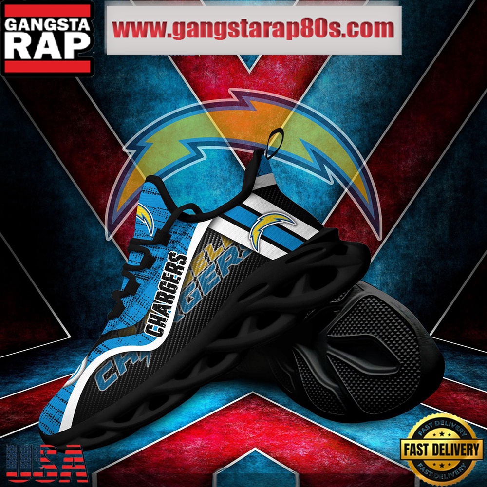 NFL Los Angeles Chargers Unique Design Max Soul Shoes Running Sneakers NFL Los Angeles Chargers Unique Design Max Soul Shoes Running Sneakers