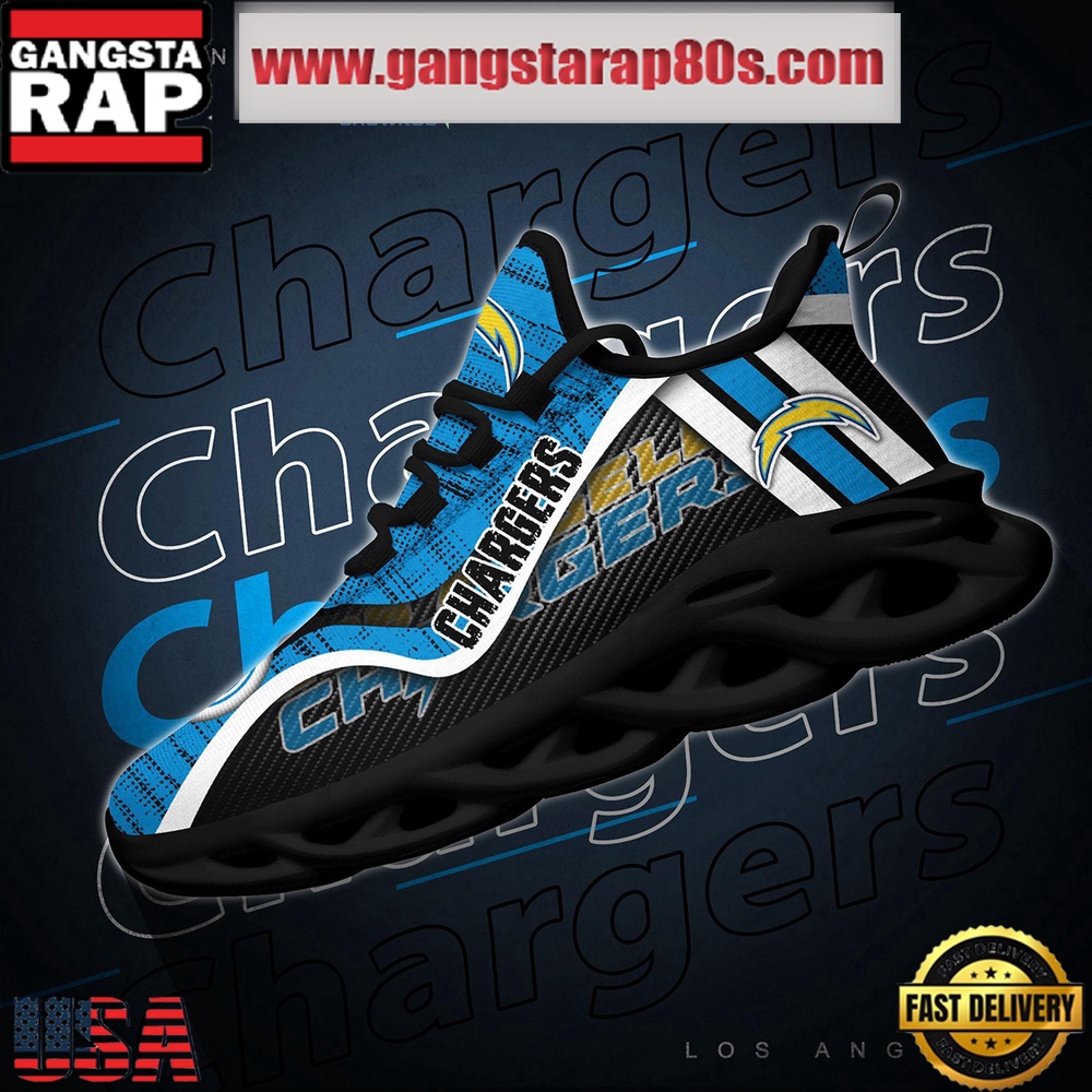 NFL Los Angeles Chargers Unique Design Max Soul Shoes Running Sneakers
