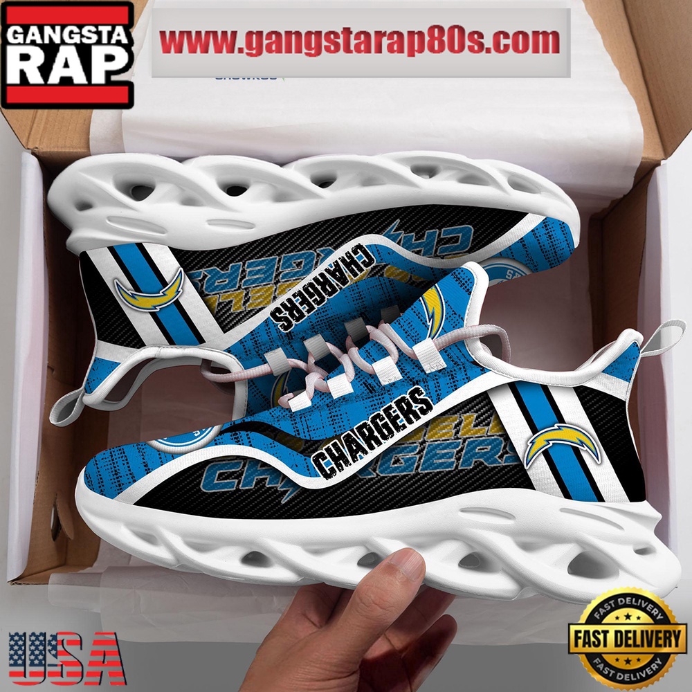 NFL Los Angeles Chargers Unique Design Max Soul Shoes Running Sneakers