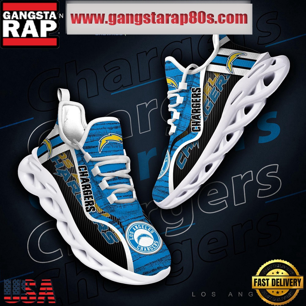 NFL Los Angeles Chargers Unique Design Max Soul Shoes Running Sneakers NFL Los Angeles Chargers Unique Design Max Soul Shoes Running Sneakers