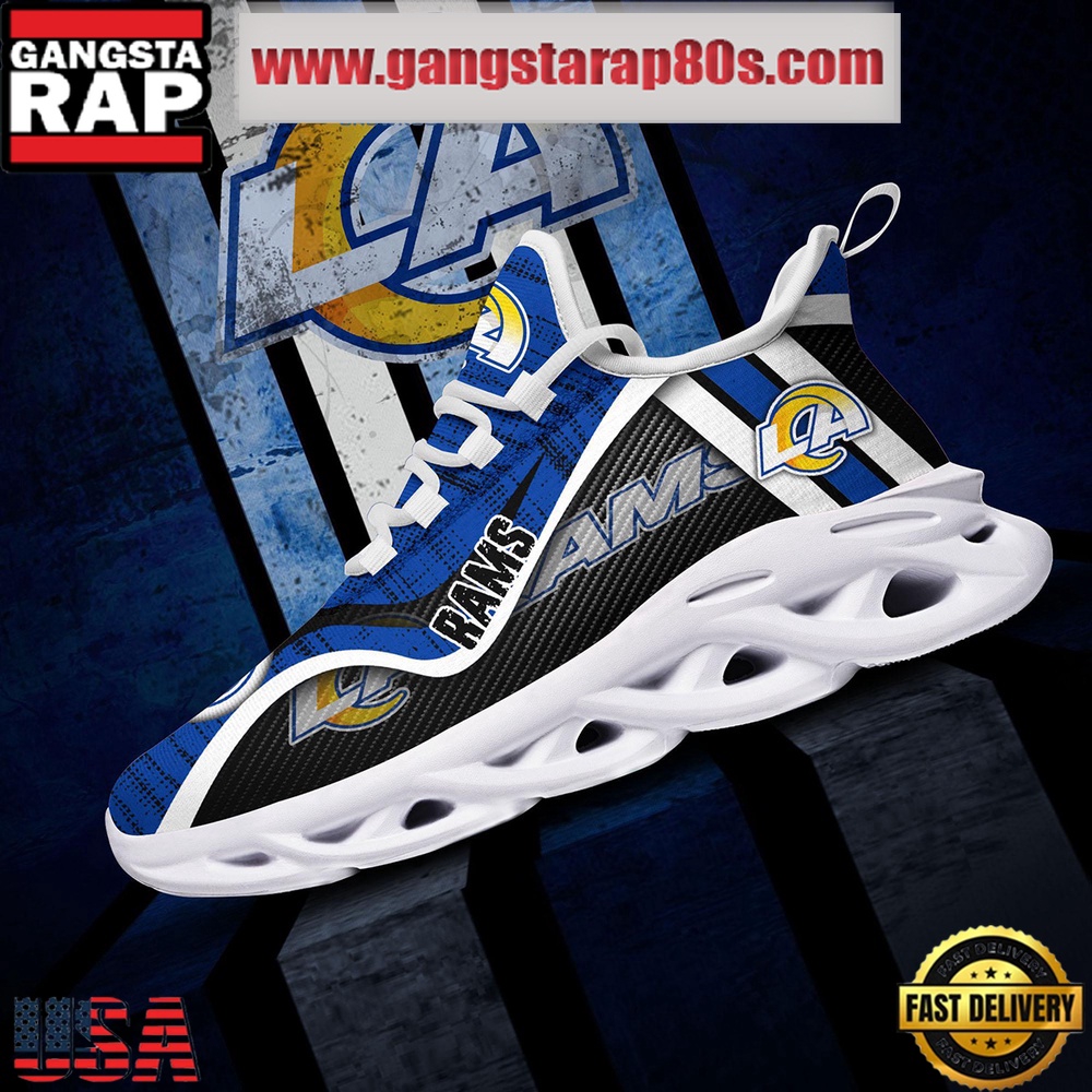 NFL Los Angeles Rams Unique Design Max Soul Shoes Running Sneakers NFL Los Angeles Rams Unique Design Max Soul Shoes Running Sneakers
