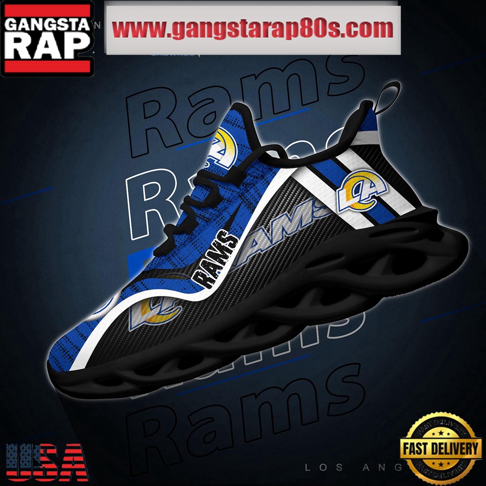 NFL Los Angeles Rams Unique Design Max Soul Shoes Running Sneakers NFL Los Angeles Rams Unique Design Max Soul Shoes Running Sneakers