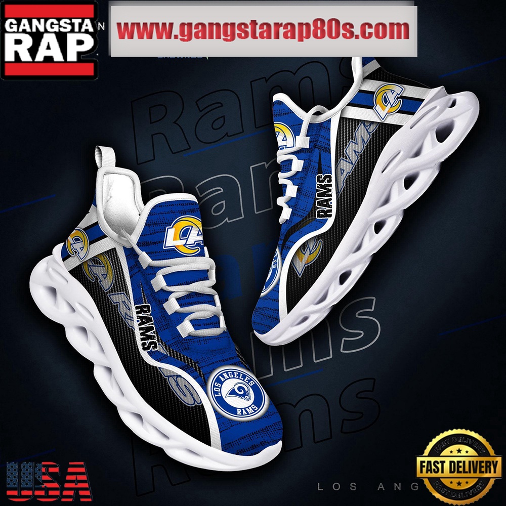 NFL Los Angeles Rams Unique Design Max Soul Shoes Running Sneakers NFL Los Angeles Rams Unique Design Max Soul Shoes Running Sneakers