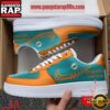 NFL Miami Dolphins Unique Design Custom Name Air Force 1 Sneaker Shoes