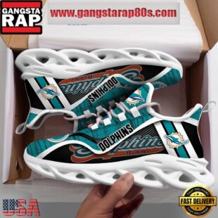 NFL Miami Dolphins Unique Design Max Soul Shoes Running Sneakers