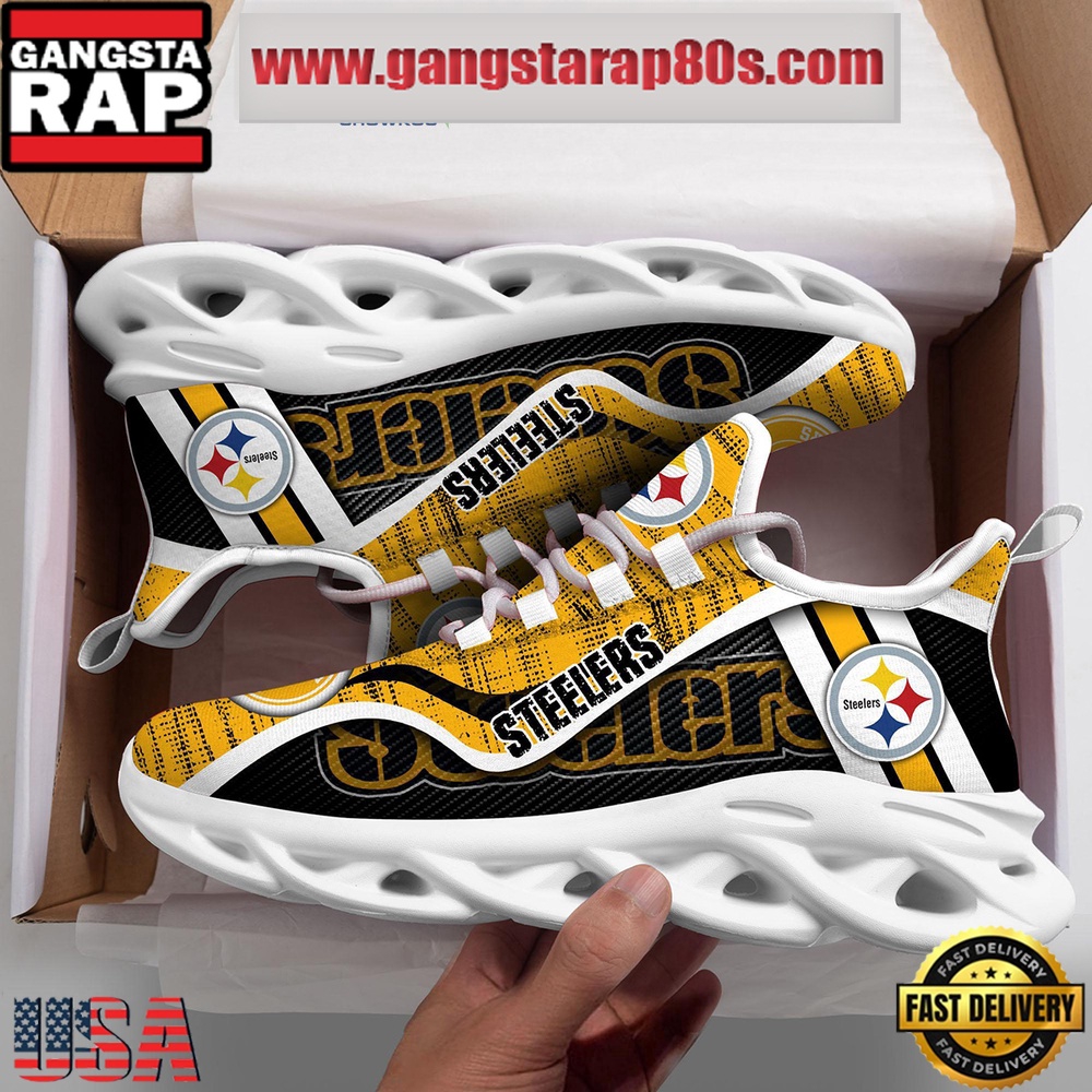 NFL Pittsburgh Steelers Unique Design Max Soul Shoes Running Sneakers