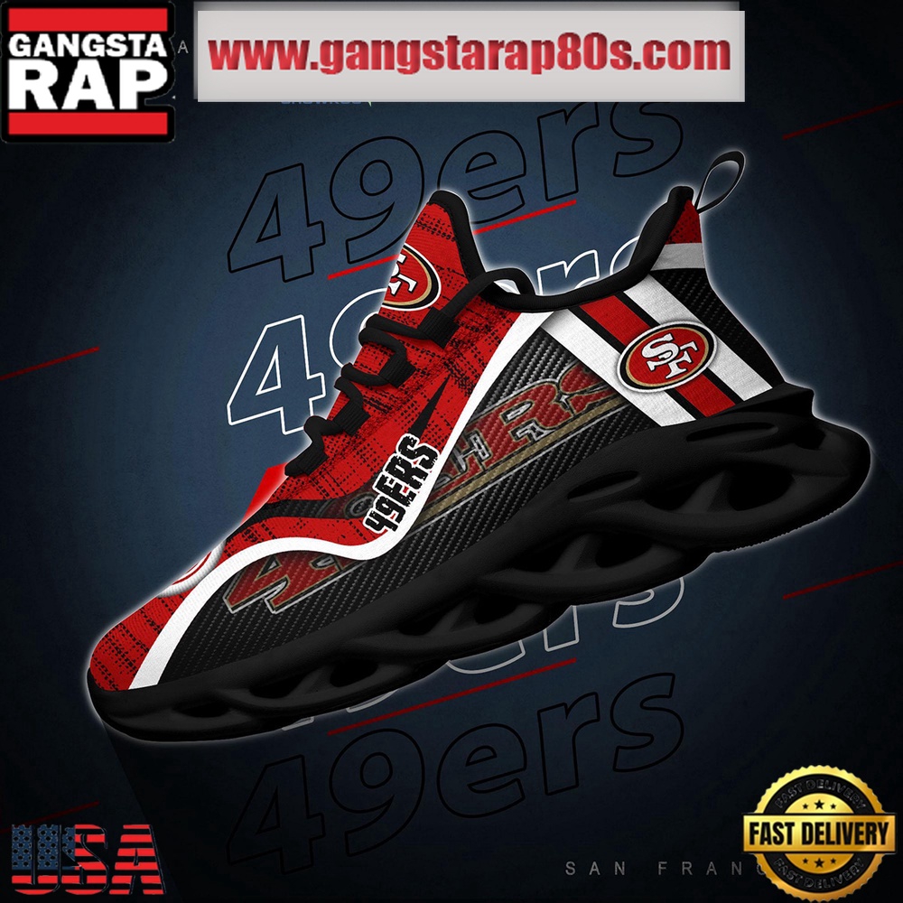 NFL San Francisco 49ers Unique Design Max Soul Shoes Running Sneakers